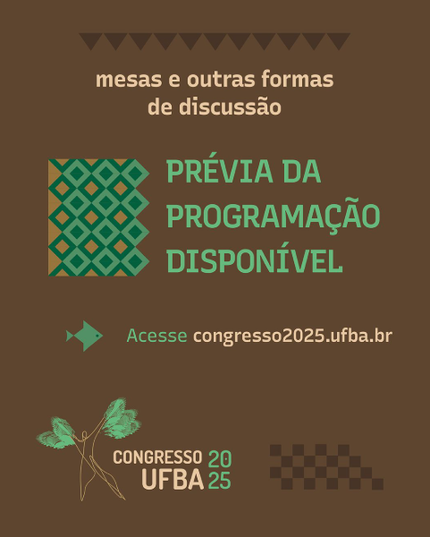 Mesas e outras formas de discussão: prévia da programação disponível